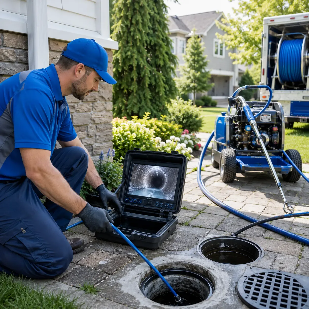 Outdoor drain cleaning professionals serving Helmsburg, IN